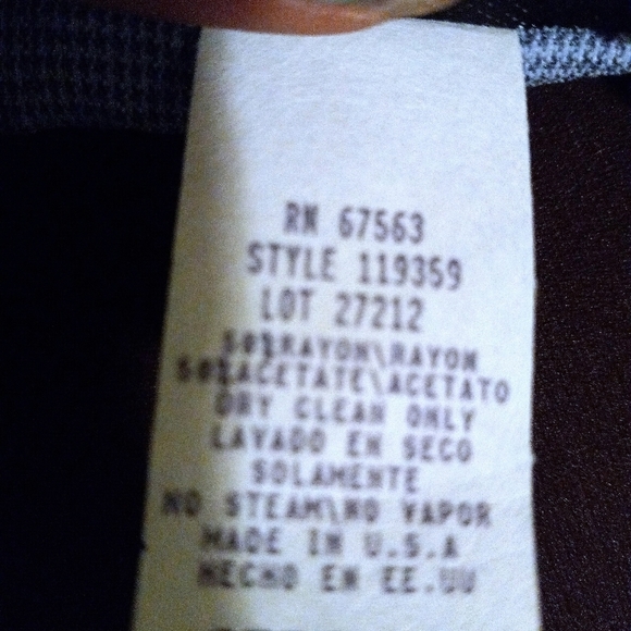 S.l Fashion dress vintage multi blue maxi with shoulder pads, size medium. - Picture 9 of 9